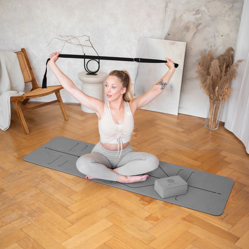 Килимок для йоги HMS YM10 gray 8