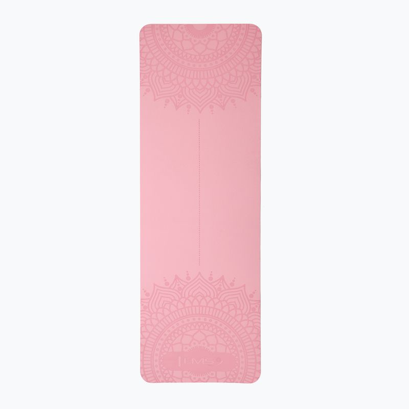 Килимок для йоги HMS YM10 light pink