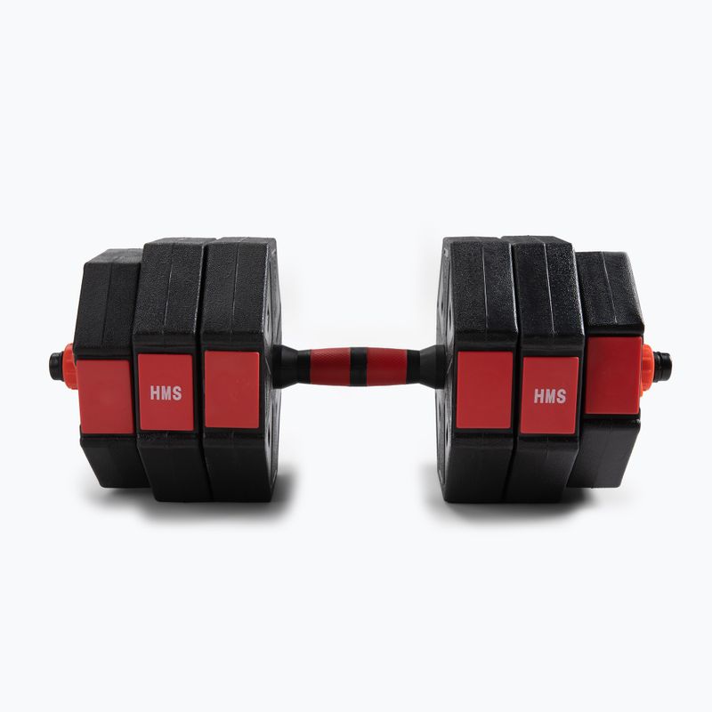 Набір гантелей зі змінними дисками HMS Sgc20 чорно-червоний 17-57-030 5