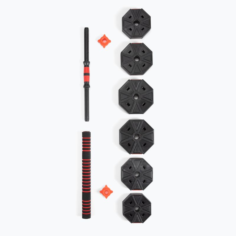 Набір гантелей зі змінними дисками HMS Sgc20 чорно-червоний 17-57-030 7