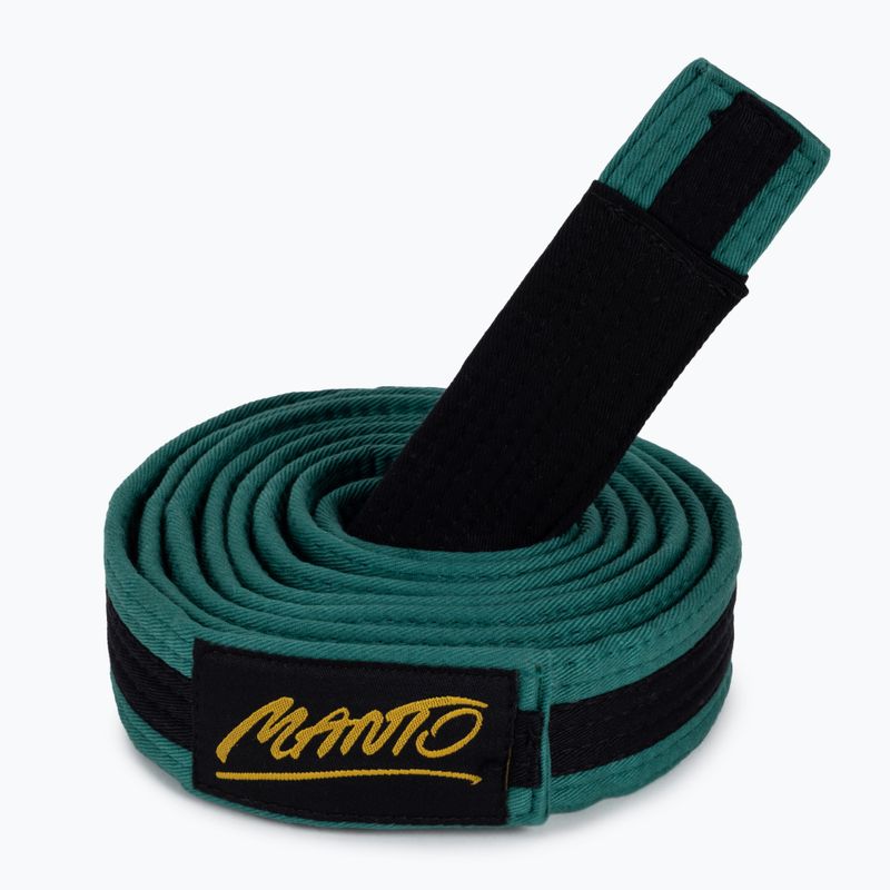 Пояс дитячий BJJ MANTO Tag зелений  MNA867_GRN/BLK_M2