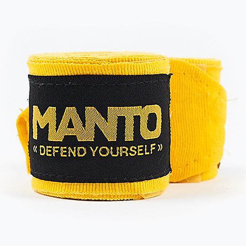 Бинти боксерські MANTO Defend V2 400 см жовті 2