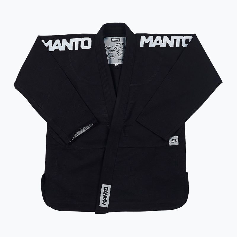 Гі для бразильського джиу-джитсу чоловіче MANTO BJJ X4 black 2