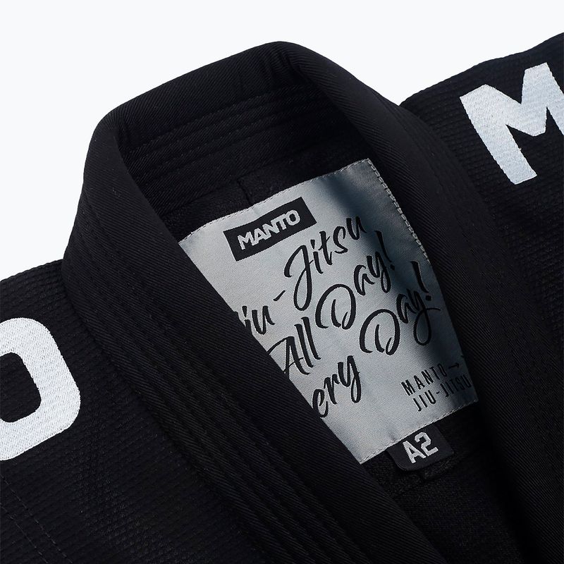 Гі для бразильського джиу-джитсу чоловіче MANTO BJJ X4 black 4