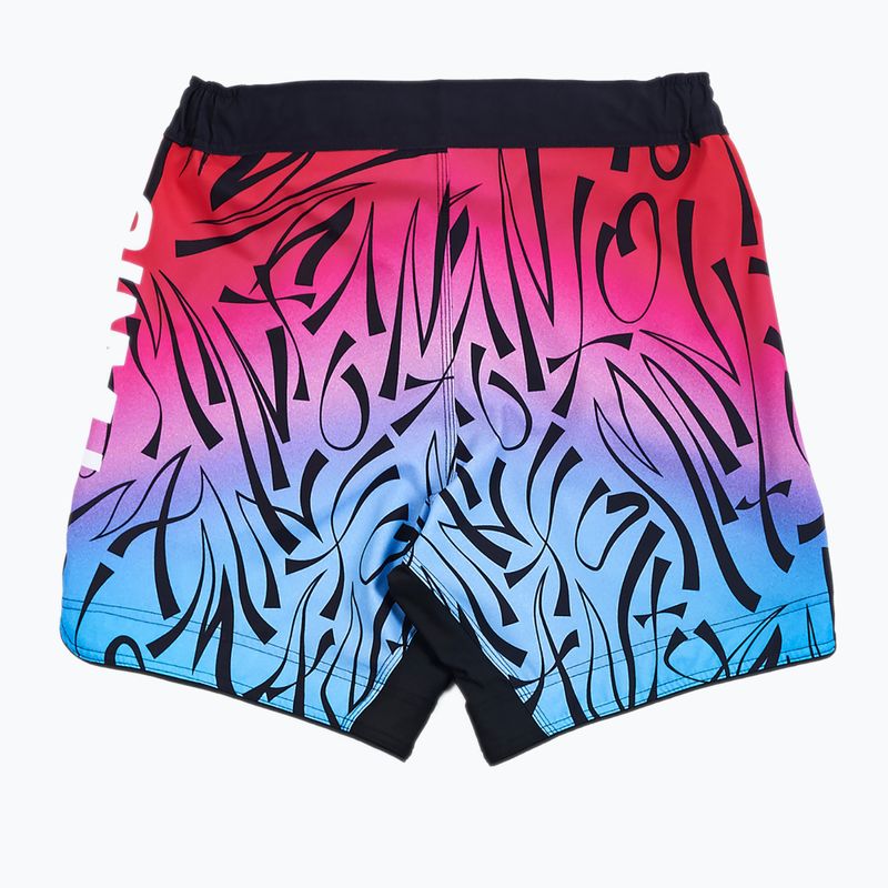 Шорти тренувальні чоловічі  MANTO Multi Gradient червоні MNS003_PIN/BLU_2S 2