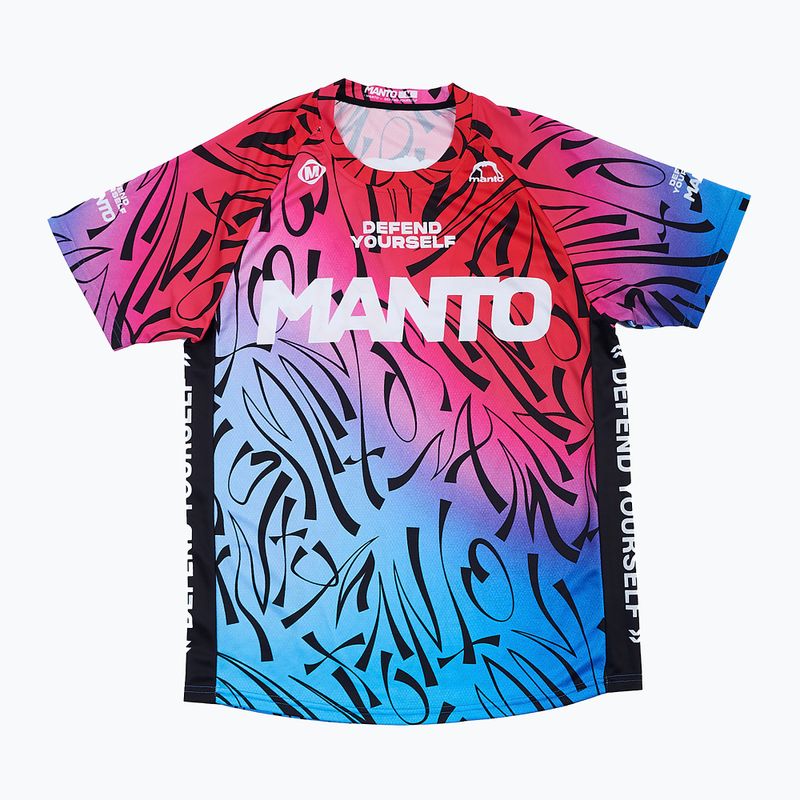 Футболка тренувальна чоловіча MANTO Multi Gradient синя MNR513_BLU/RED_2S
