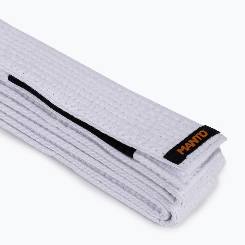 Пояс для бразильського джиу-джитсу MANTO BJJ Label white