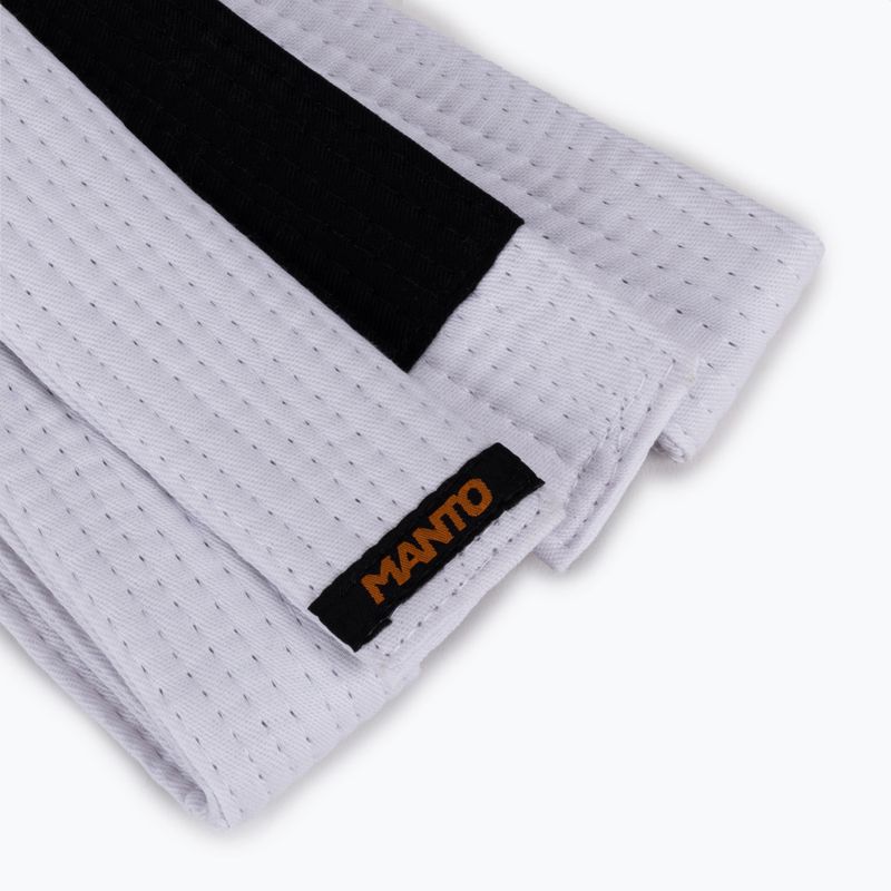 Пояс для бразильського джиу-джитсу MANTO BJJ Label white 2