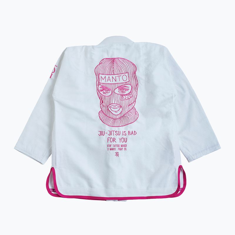Гі для бразильського джиу-джитсу чоловіче MANTO Balaclava BJJ white 2