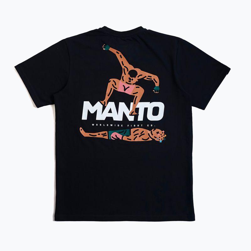 Чоловіча футболка MANTO Stomp чорна 2