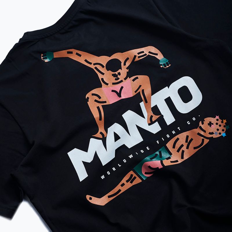 Чоловіча футболка MANTO Stomp чорна 4