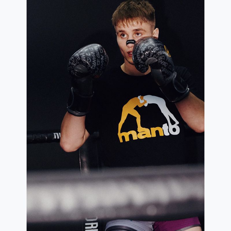 Чоловіча футболка MANTO Logo чорний 4