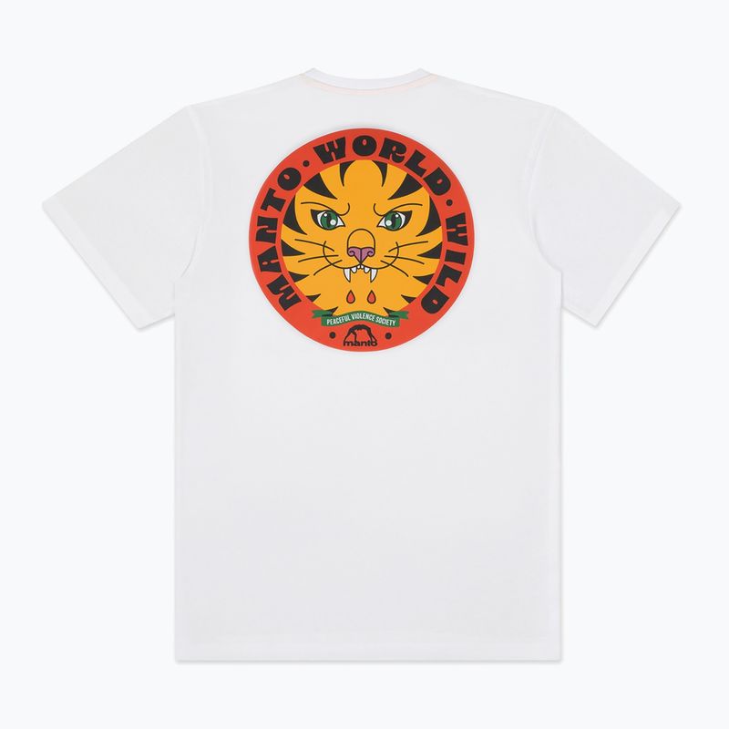 Чоловіча футболка MANTO Worldwild білий 2