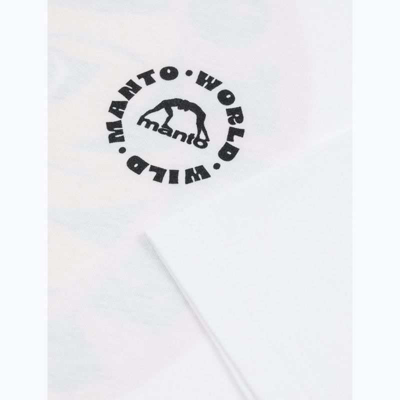 Чоловіча футболка MANTO Worldwild білий 3