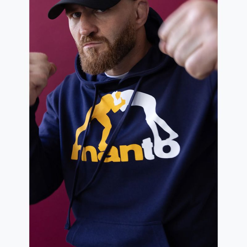 Чоловіча толстовка MANTO Logo Hoody темно-синій 4