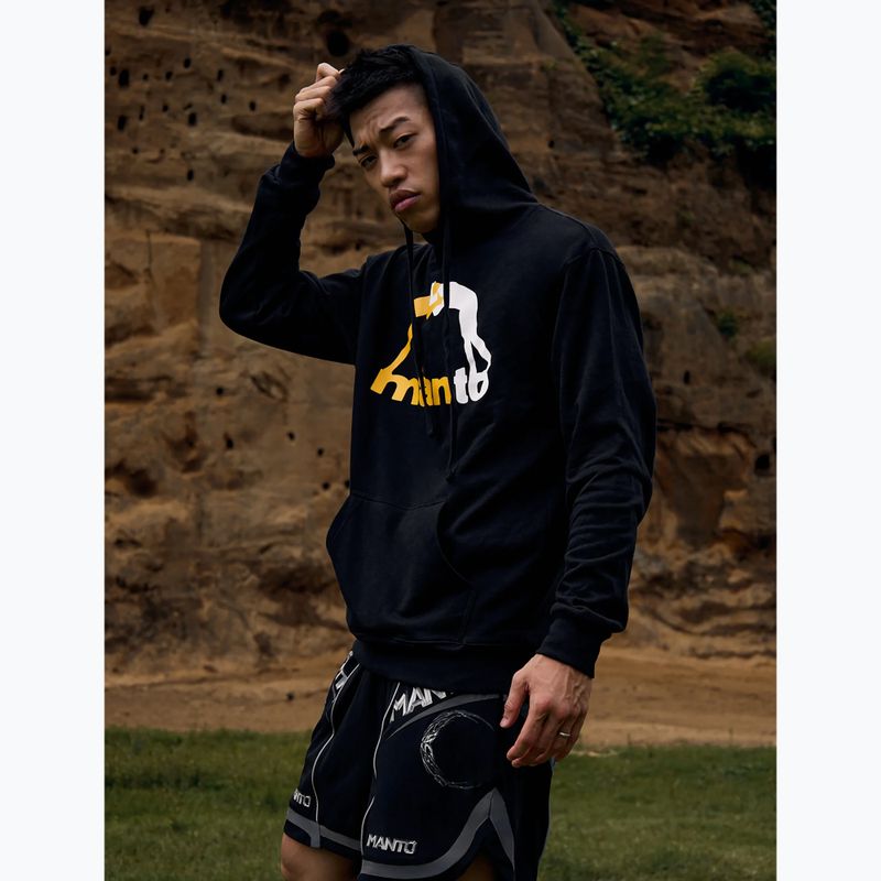 Чоловіча толстовка MANTO Logo Hoody чорний 4