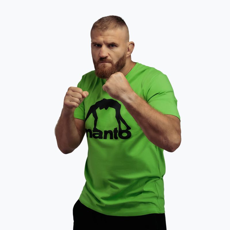 Футболка чоловіча MANTO Vibe 25 неоновий зелений/світловідбиваючий 2