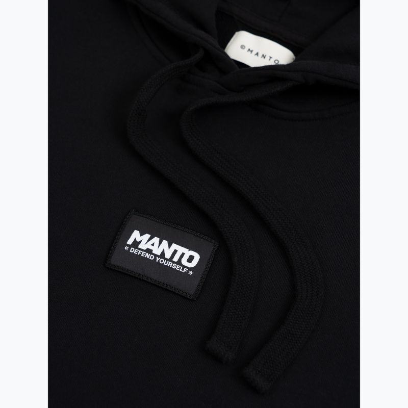 Чоловіча худі MANTO Label 25 Regular Hoody чорний 3