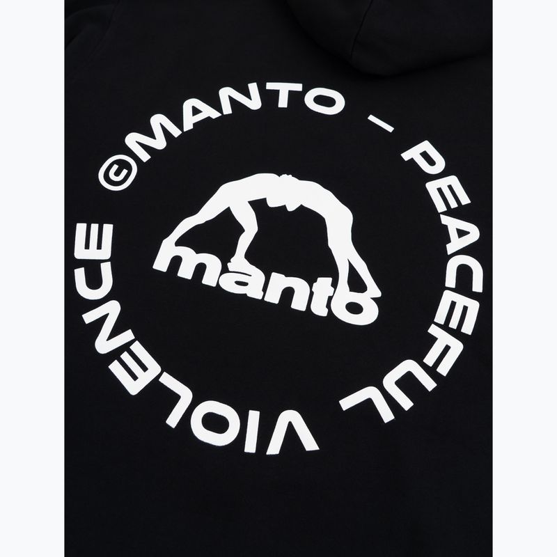Чоловіча худі MANTO Label 25 Regular Hoody чорний 4