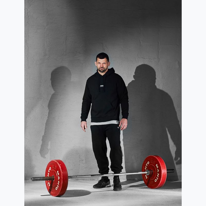 Кофта чоловіча MANTO Label 25 Regular Hoody чорний 5