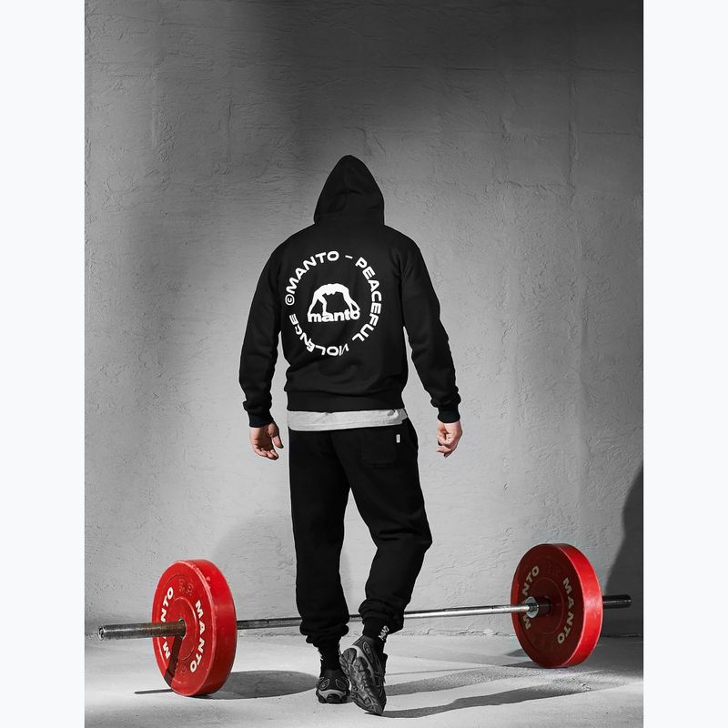 Кофта чоловіча MANTO Label 25 Regular Hoody чорний 6