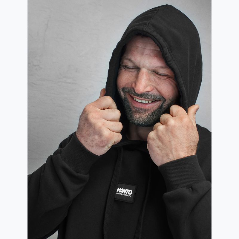 Кофта чоловіча MANTO Label 25 Regular Hoody чорний 7