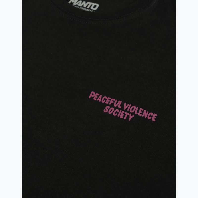 Чоловіча футболка MANTO Society 25 чорний онікс 3