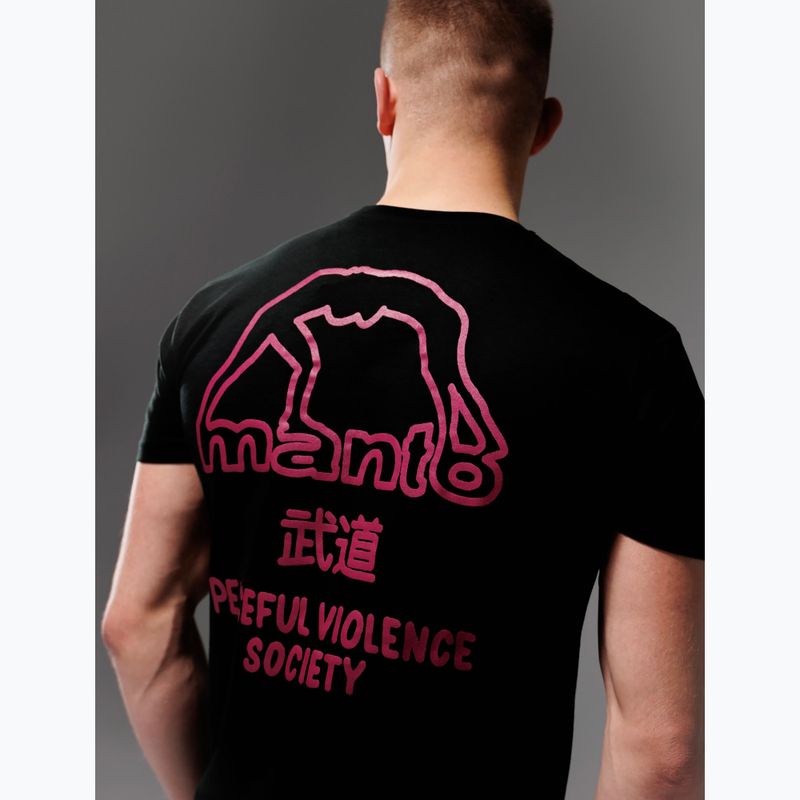 Чоловіча футболка MANTO Society 25 чорний онікс 5