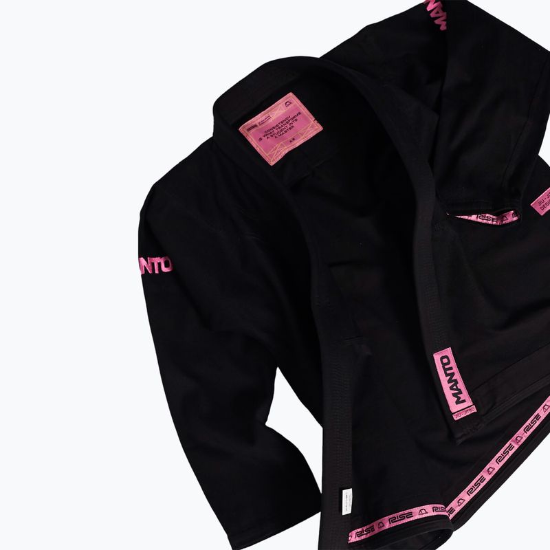 Гі для бразилського джиу-джитсу MANTO Rise 2.0 black/pink 2