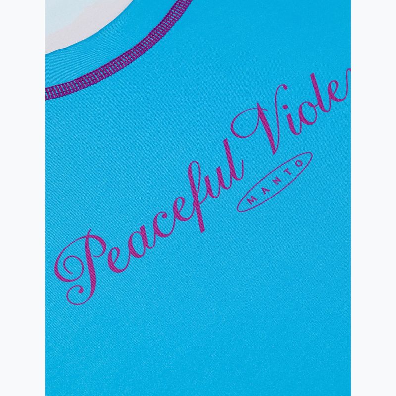 Рашгард лонгслів жіночий MANTO Peaceful Violence блакитний 5