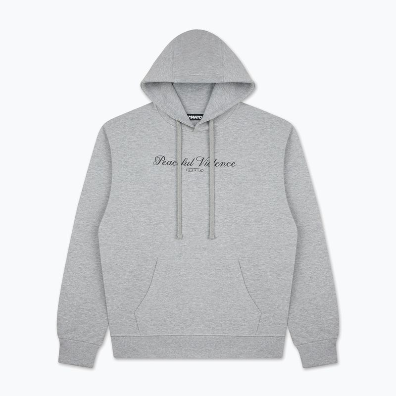 Чоловіча худі MANTO Peaceful Violence Hoody сірий 4
