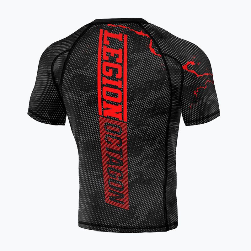 Рашгард чоловічий Octagon Legion Premium marble/camo red 2