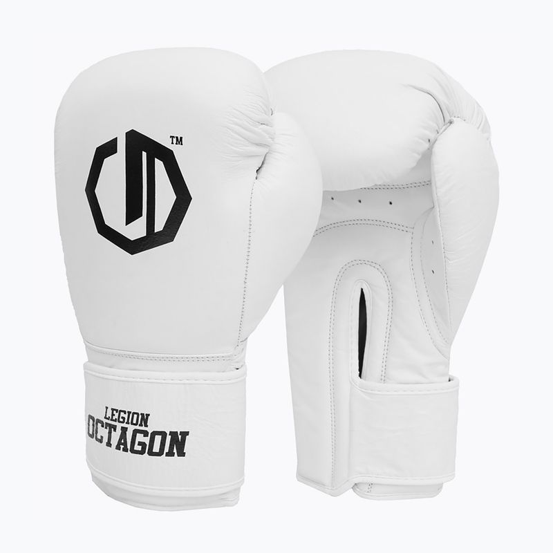 Рукавиці боксерські Octagon Legion Authority white 2