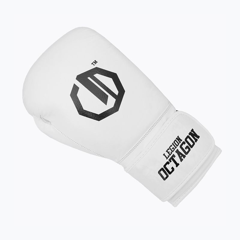 Рукавиці боксерські Octagon Legion Authority white 3