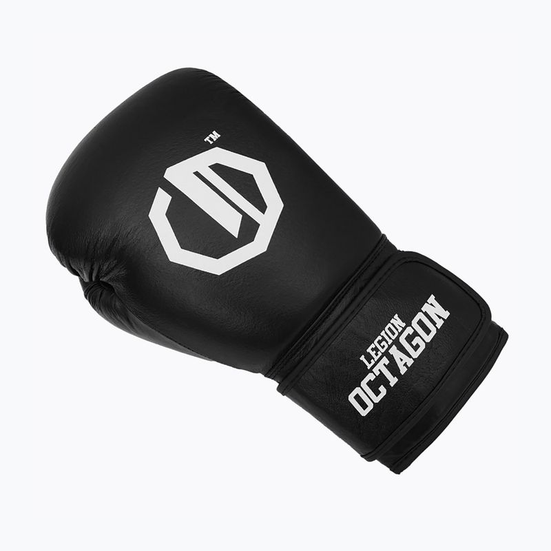Рукавиці боксерські Octagon Legion Authority black/white 3