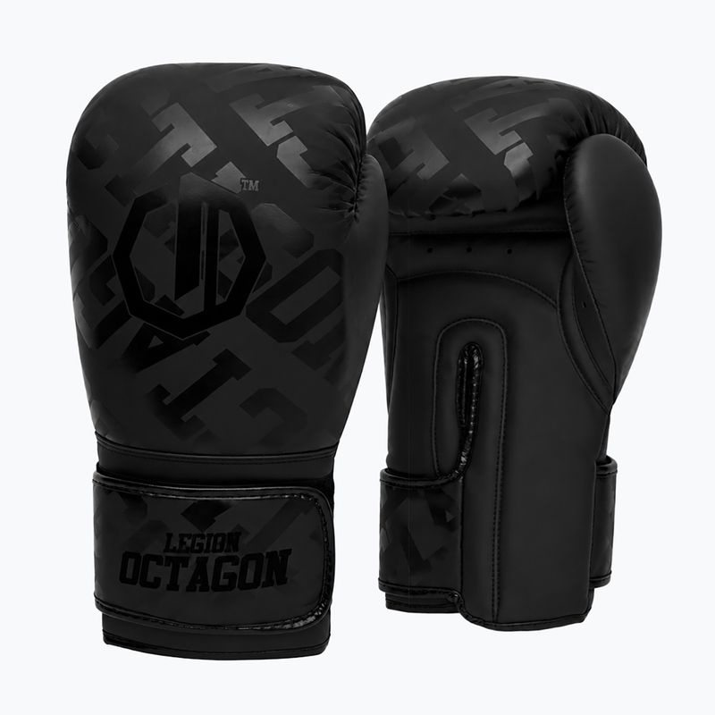 Рукавиці боксерські Octagon Legion Eclipse black 2