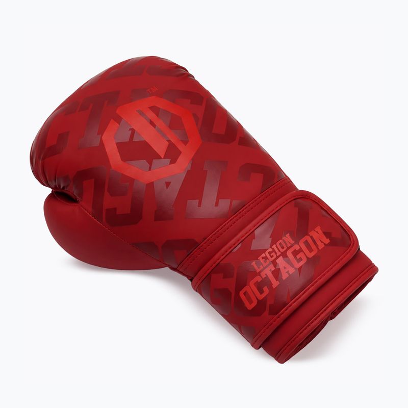 Рукавиці боксерські Octagon Legion Eclipse red 3