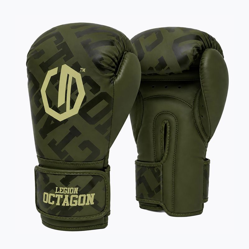 Рукавиці боксерські Octagon Legion Eclipse khaki 2