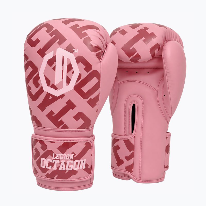 Рукавиці боксерські Octagon Legion Eclipse pink 2