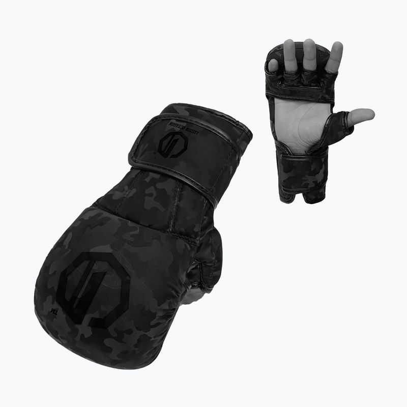 Рукавиці спарингові MMA Octagon Legion Shadow Strike MMA black 3