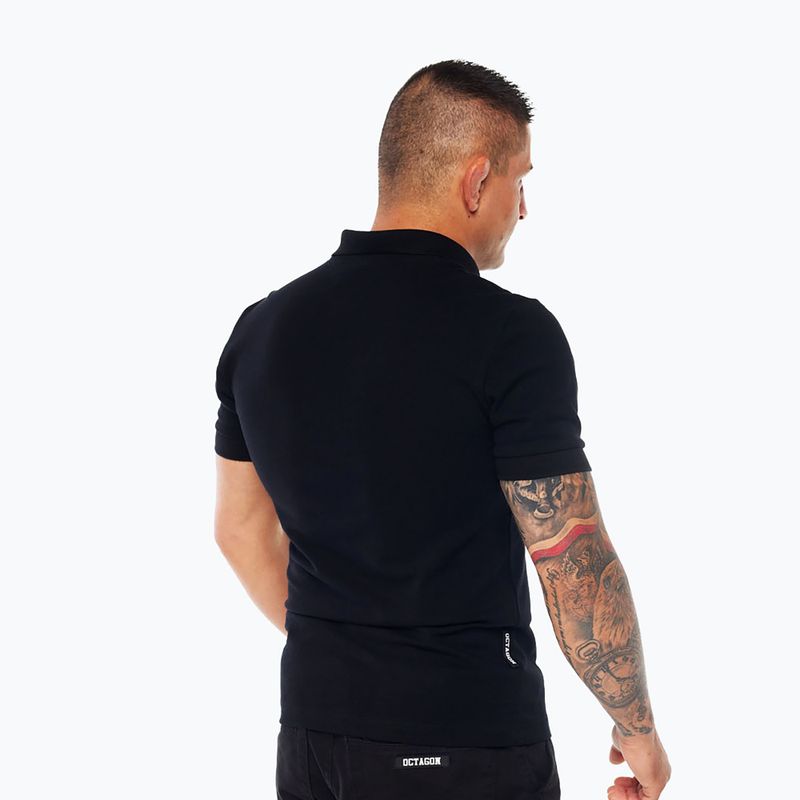 Футболка поло чоловіча Octagon Legion HFT Polo black 2