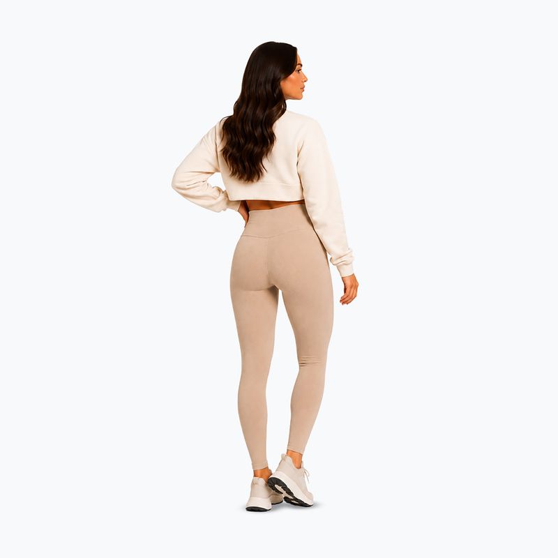 Легінси для тренувань жіночі Octagon Legion Ribber beige 7