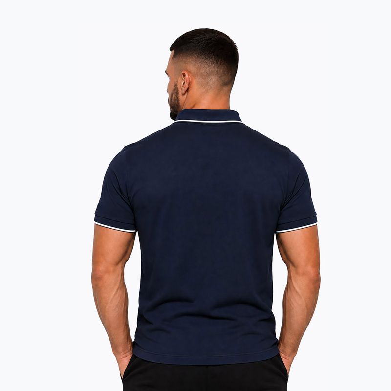 Футболка поло чоловіча Octagon Legion Tipped Small Logo 3D Polo dark navy 2