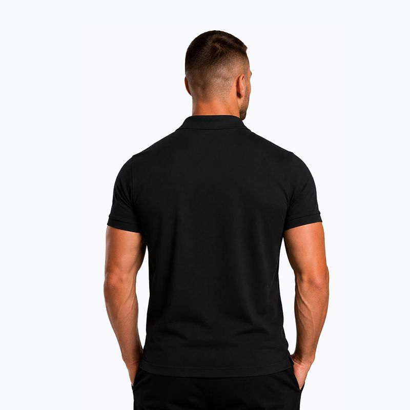 Футболка поло чоловіча Octagon Legion Small Logo 3D Polo black/white 2