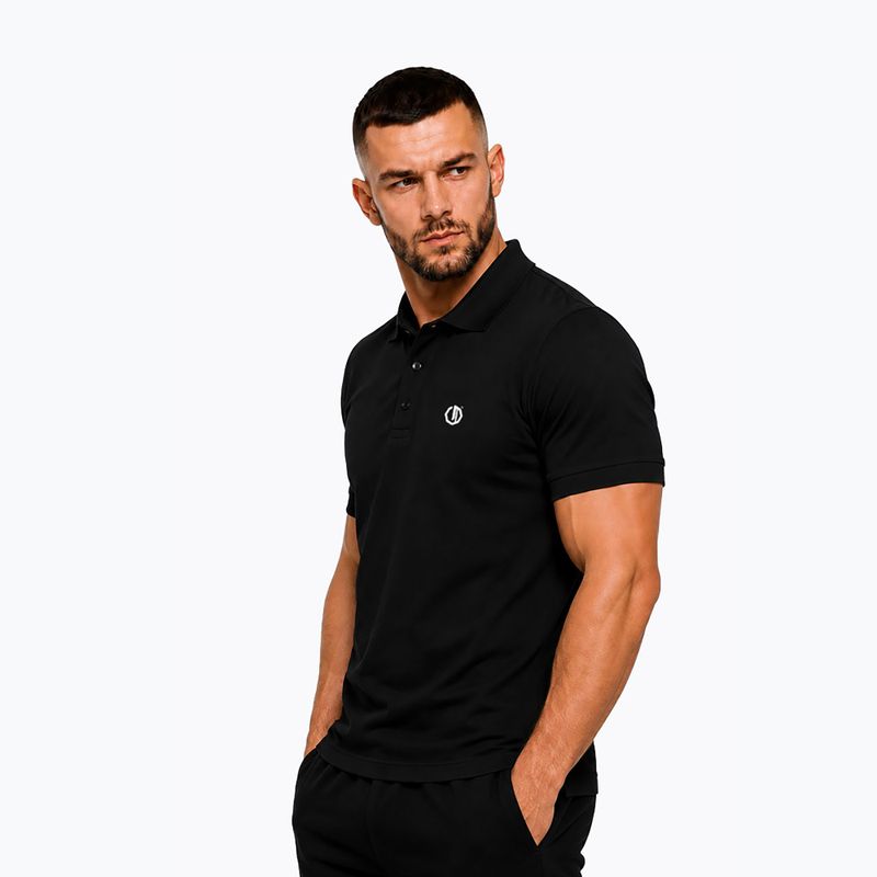Футболка поло чоловіча Octagon Legion Small Logo 3D Polo black 3