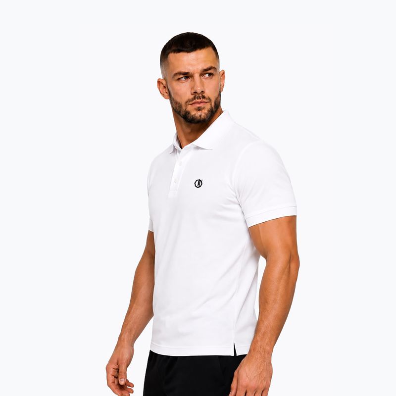 Футболка поло чоловіча Octagon Legion Small Logo 3D Polo white 3