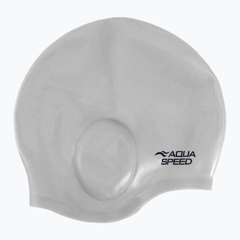 Шапочка для плавання AQUA-SPEED Ear Cap срібляста