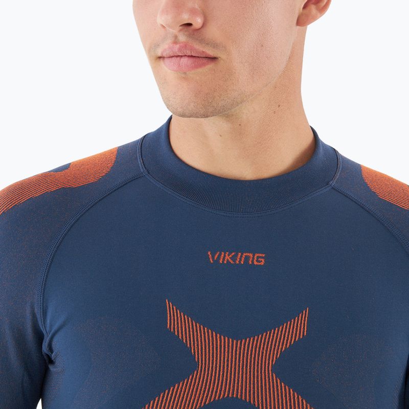 Термобілизна чоловіча Viking Primeone navy/orange 3