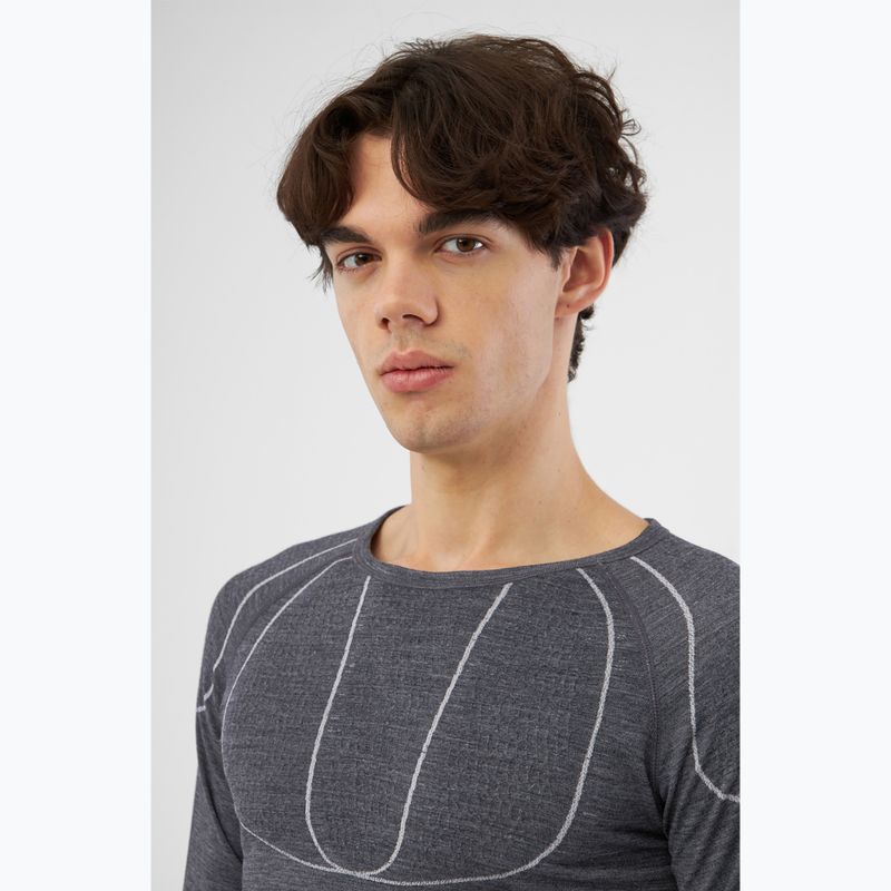 Лонгслів термічний чоловічий Viking Lan Pro dark grey/light grey 4