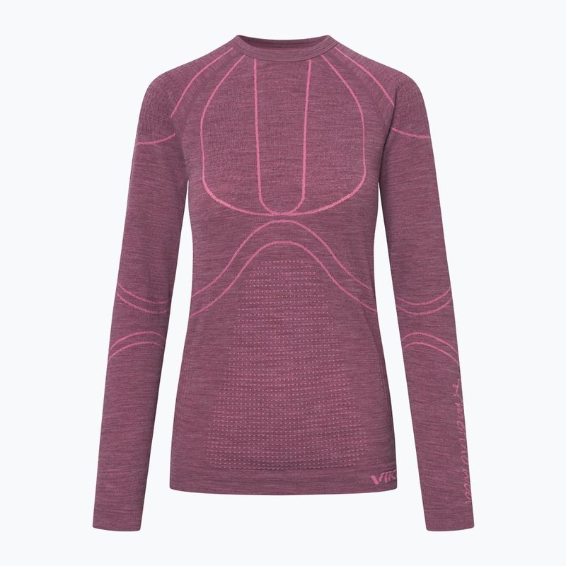 Жіночий комплект термобілизни Viking Lan Pro claret/light pink 2